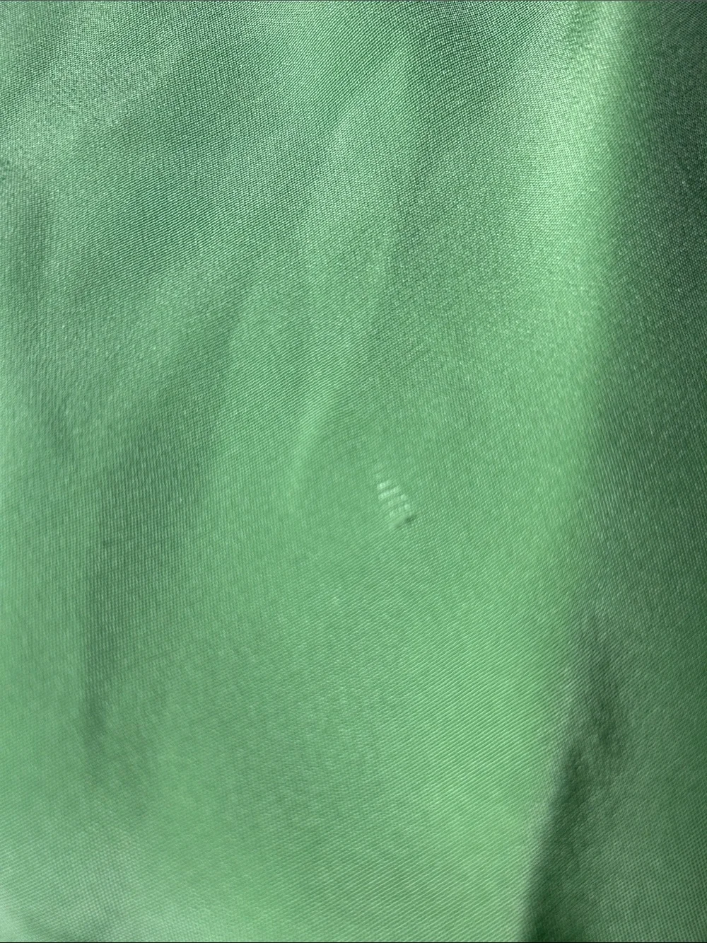 J.Crew Green 100% Silk Chiffon Sophia Midi Dress Pleated Waist V-Neck Size 6